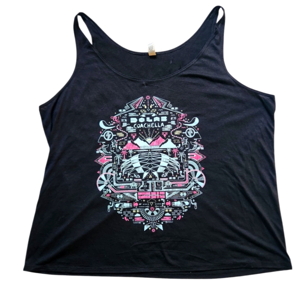 Coachella 2019 Black Graphic Women's Tank Top
